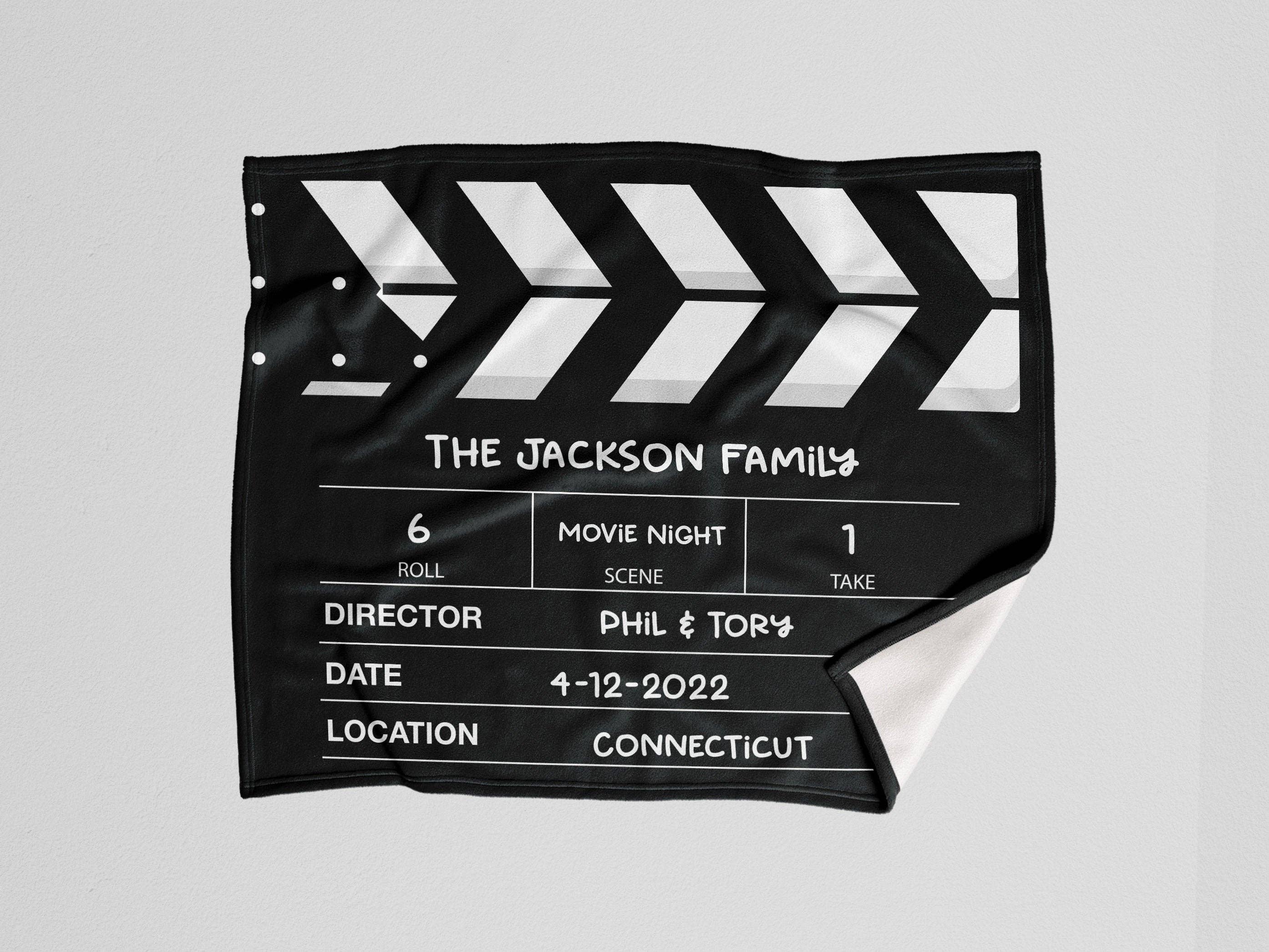 Sam and Zoey - Wholesale Decoratiedeken - Op maat gemaakte deken: Directors Cut Movie Night1