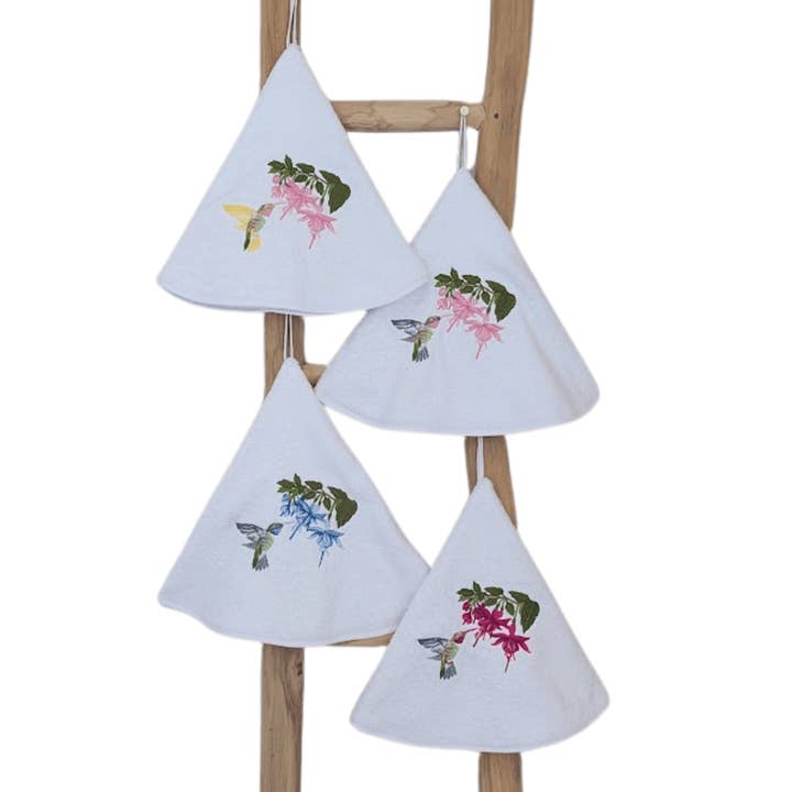 Hummingbird Embroidered Soft Towels For Bathroom & Spa for wholesale by Nordlinen