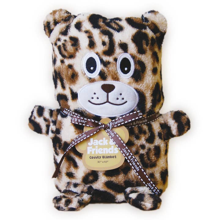 Cheetah Cuddly Blanket for wholesale by One & Only Creations, Inc. - Jack & Friends