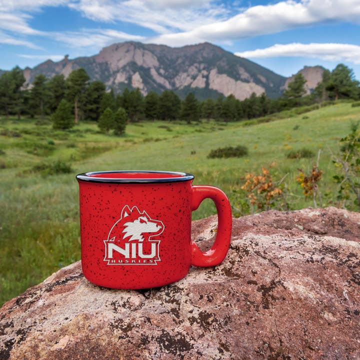 Rico Industries - Wholesale Coffee Mug - NCAA Northern Illinois Huskies 12oz Laser Engr. Mug1