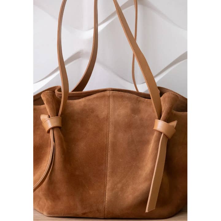 Nenya Fashion Limited - Wholesale Top Handle Bag - Women's - SUEDE BAG Ginger7