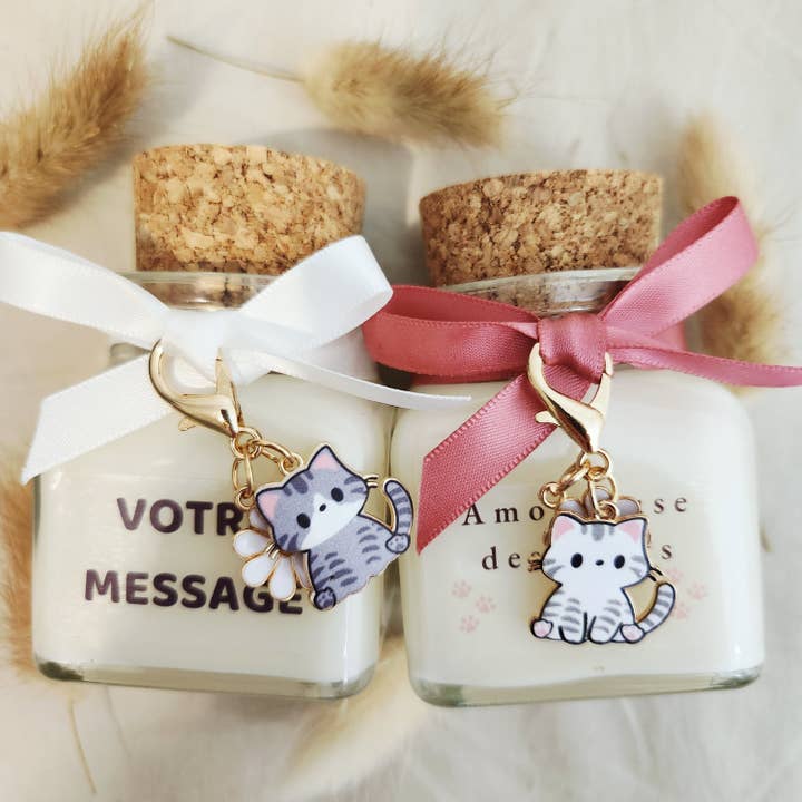 Kaars - Uw bericht - Miauw - 90g voor wholesale door MAMIE CANDLE