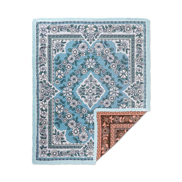 Salty Aura - Wholesale Throw blanket - The Daisy Blue Rug1