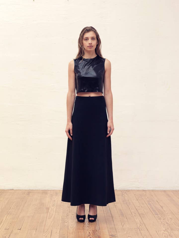 Lange wollen rok - Studio Amparis Design voor wholesale door A MOI PARIS