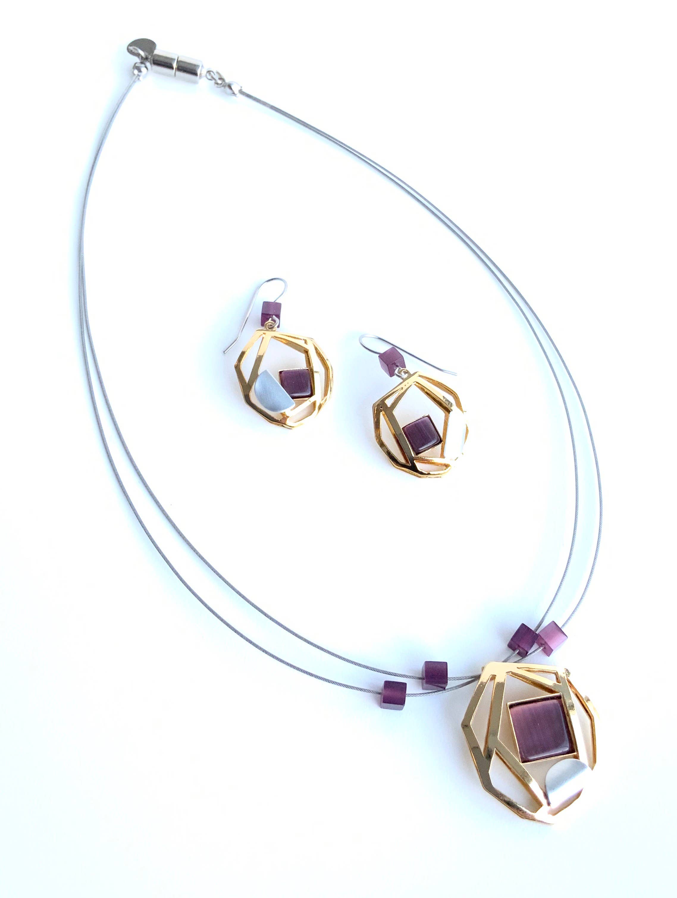 Christophe Poly / Crono Design - Vente Parures de bijoux - ENSEMBLES Préemballés (DFY1) - 6xColliers17'' & Ensembles d'Oreilles & Présentoirs Gratuits28