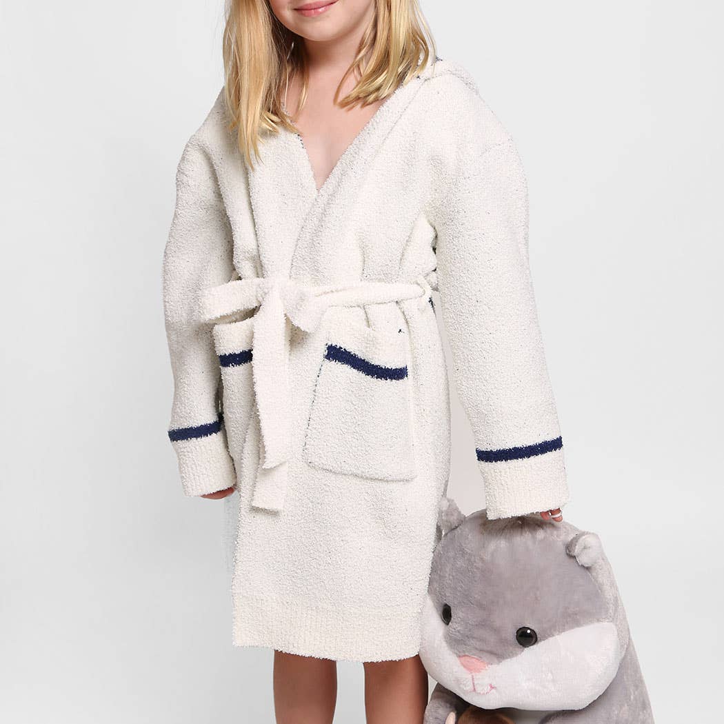 Fashion City - Wholesale Robe - Kids - Children's Multi Print Luxury Soft Hooded Robe2