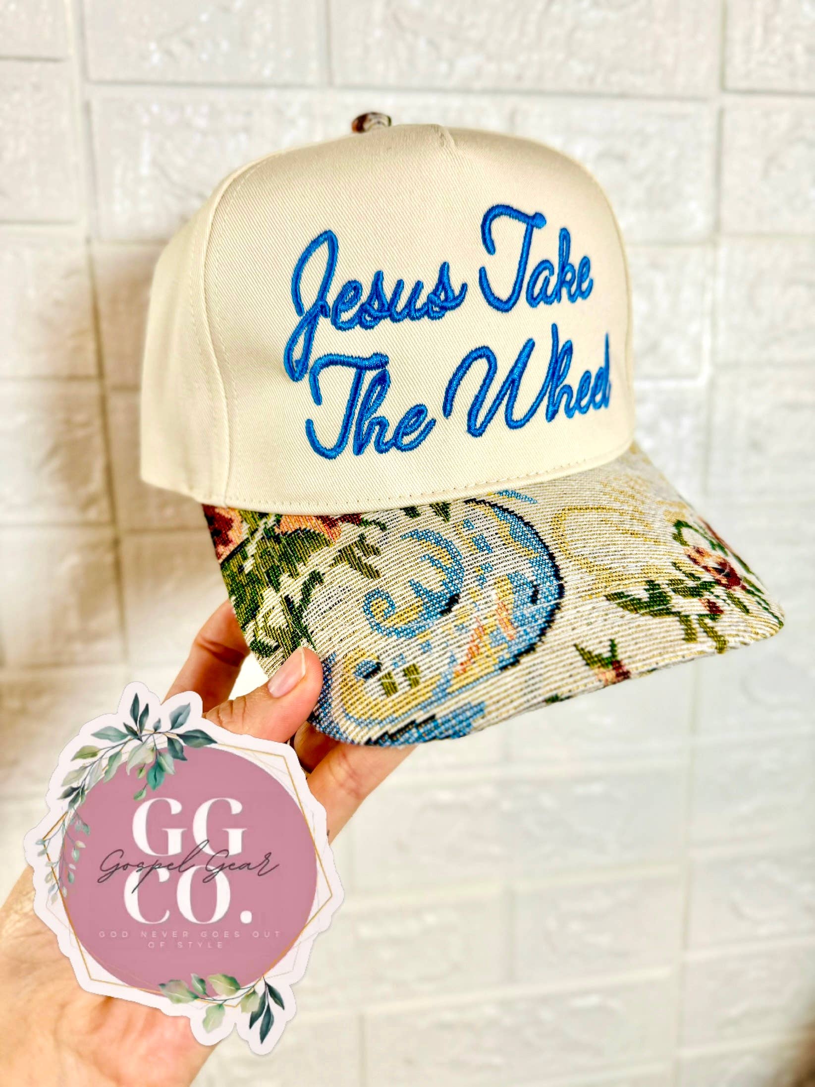 Gospel Gear Co - Venta al por mayor Gorra trucker - Unisex - Gorra Bordada Jesús Toma el Volante1