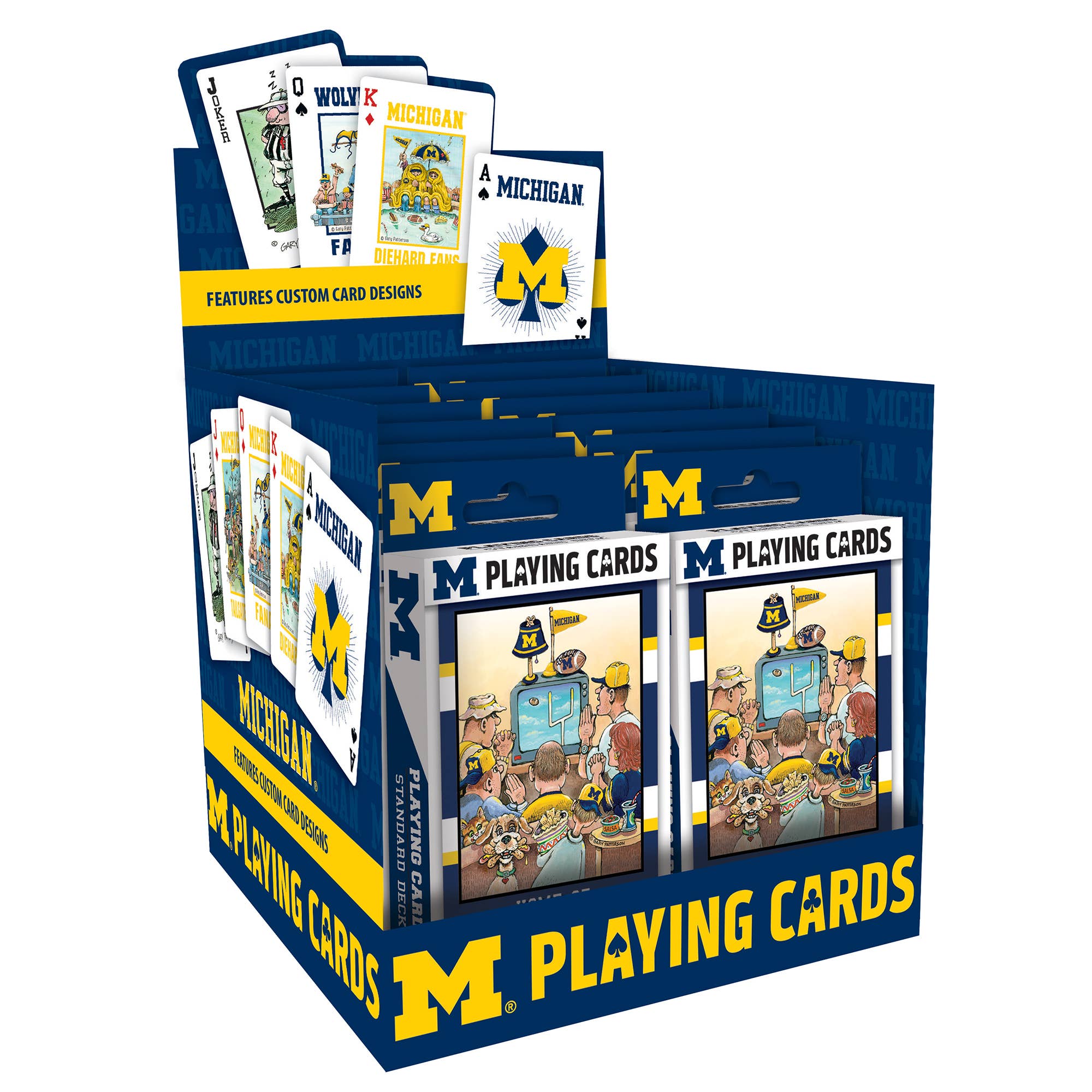 Masterpieces Puzzles - Wholesale Playing Cards - Michigan Wolverines Fan Deck Playing Cards3