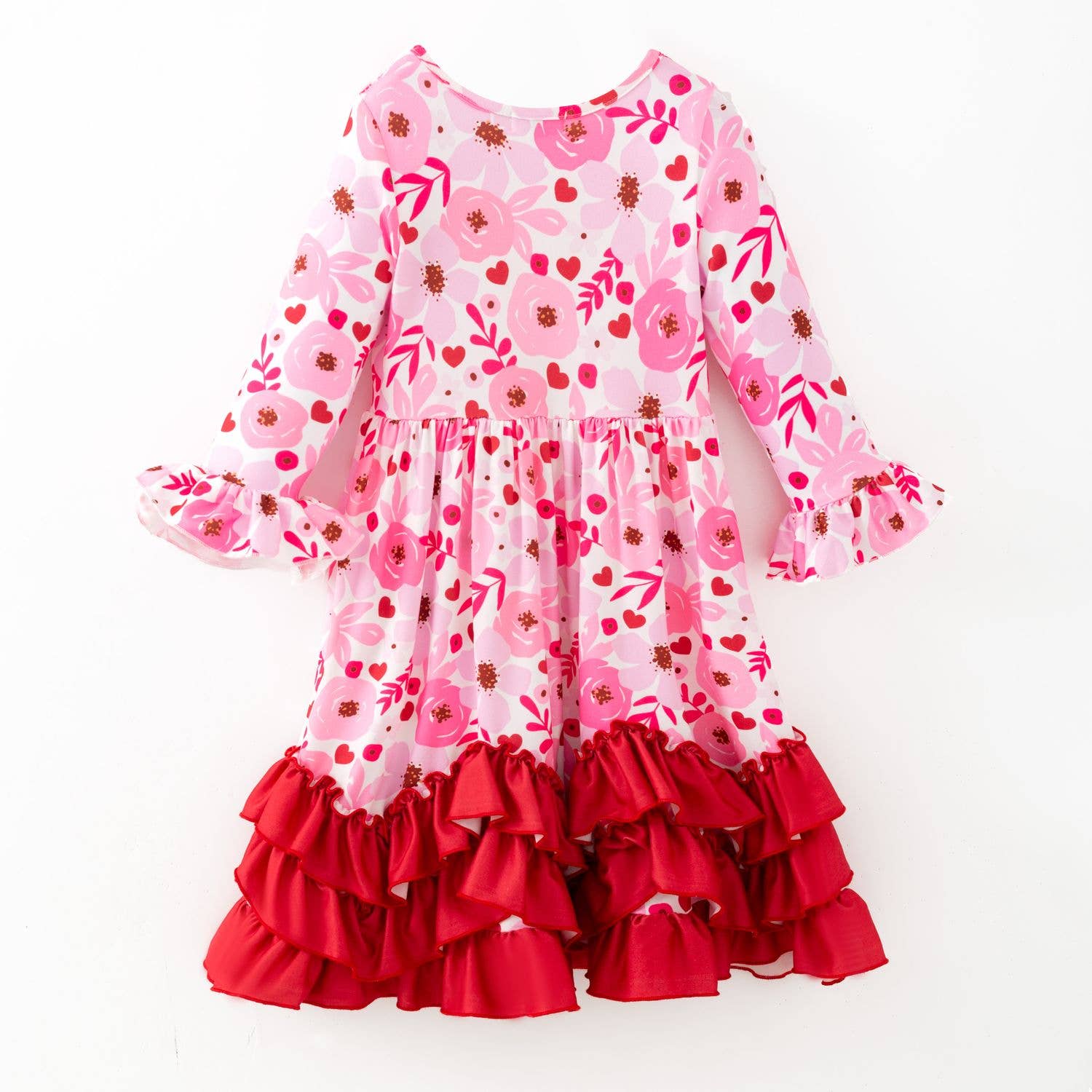 Clover Cottage - Wholesale Dress - Kids - Cherry Poppy Maxi Girls Dress2