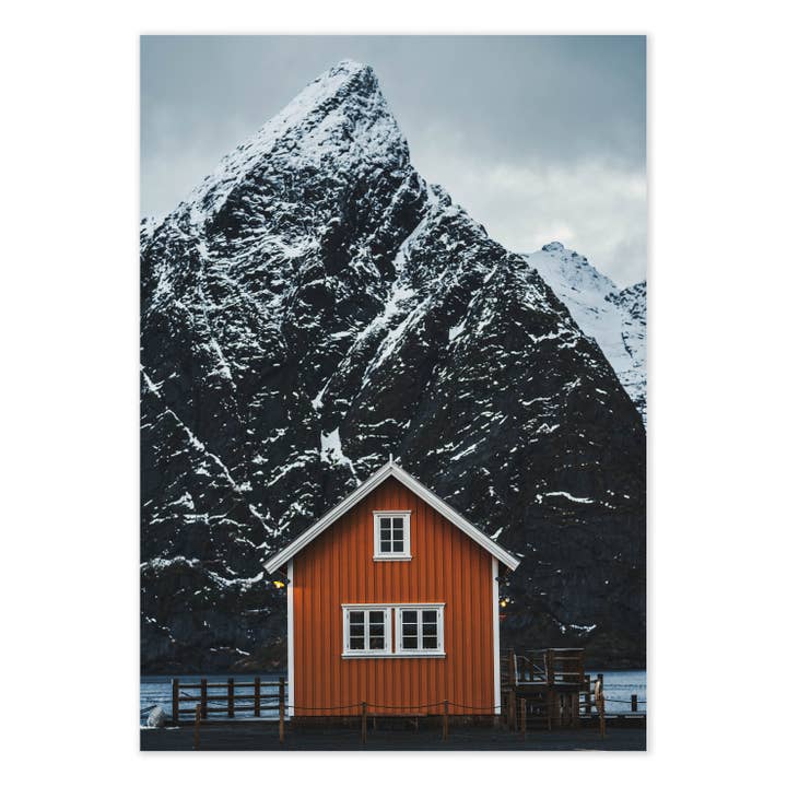 Little Red House Photographic Print for wholesale by Ellisimo
