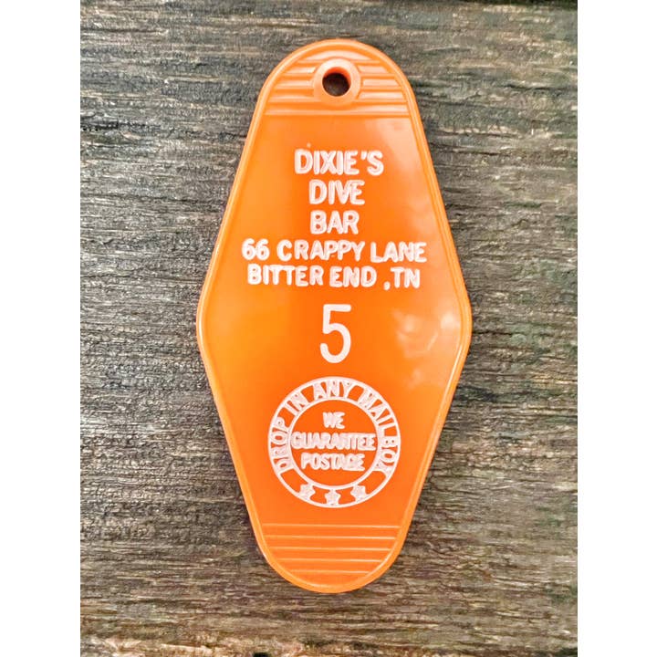 Vintage Bliss - Wholesale Keychain - Unisex - Dixie's Dive Bar Vintage Style Motel Key Fob