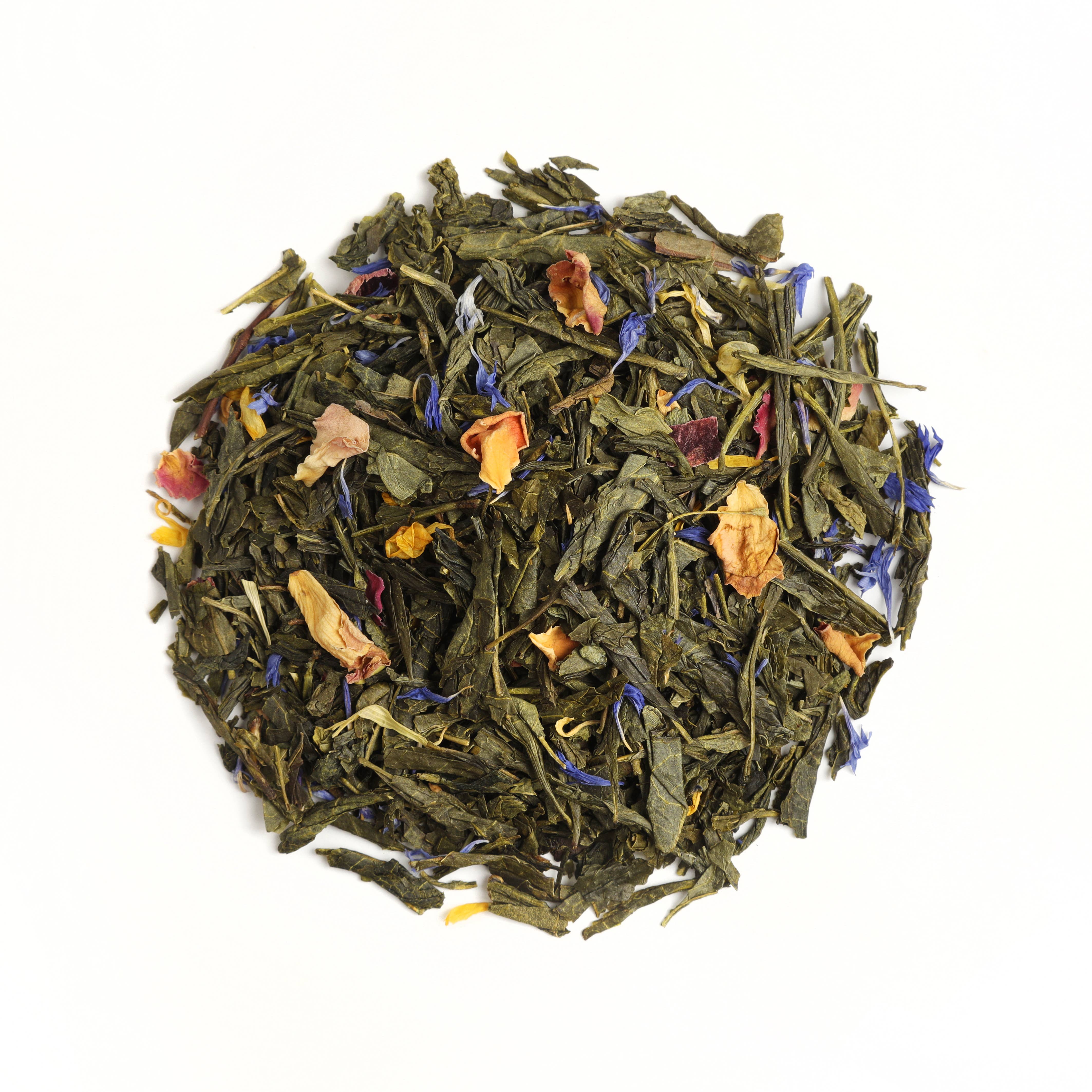 Maison Bourgeon - Wholesale Loose Tea - Green tea with peach flavor, apricot, vanilla “Moon flower”2
