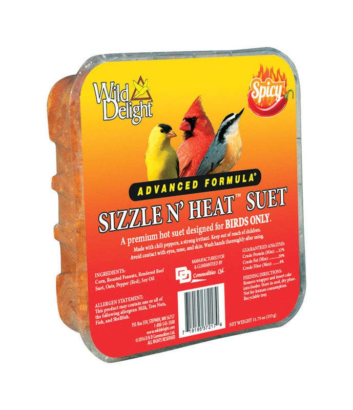 Everyday Supply Co - Wholesale Bird Feeder - Wild Delight Sizzle N Heat Bird Suet, 11.75 oz, 12-Pack0