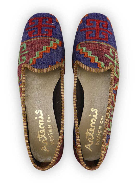 Kelim instappers voor dames, maat 8,5 voor wholesale door Artemis Design Co.