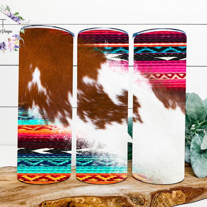 Ko skjul Serape Tumbler for engroshandel hos Brooke Taylor Designs