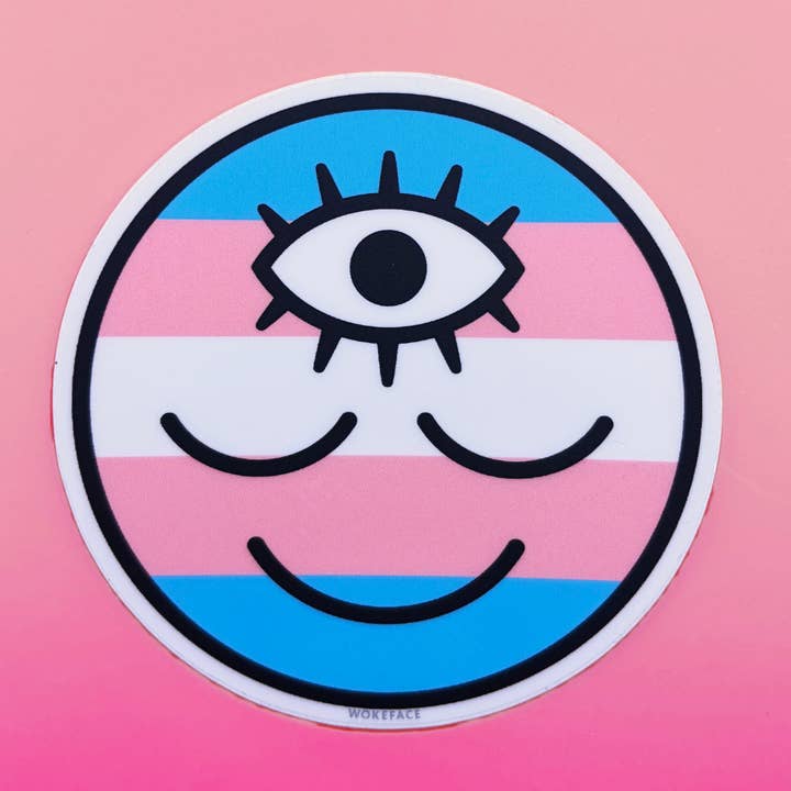 Adesivo - Bandiera: Transgender per la vendita all'ingrosso da parte di Wokeface