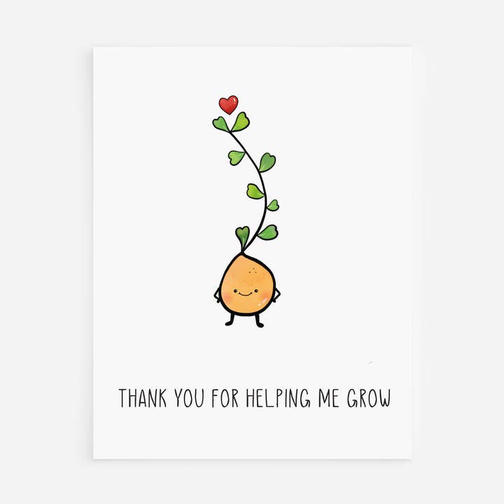 Thank You Card | Thanks Card | Pun Card | Cute Card for wholesale by Caringyou Studio