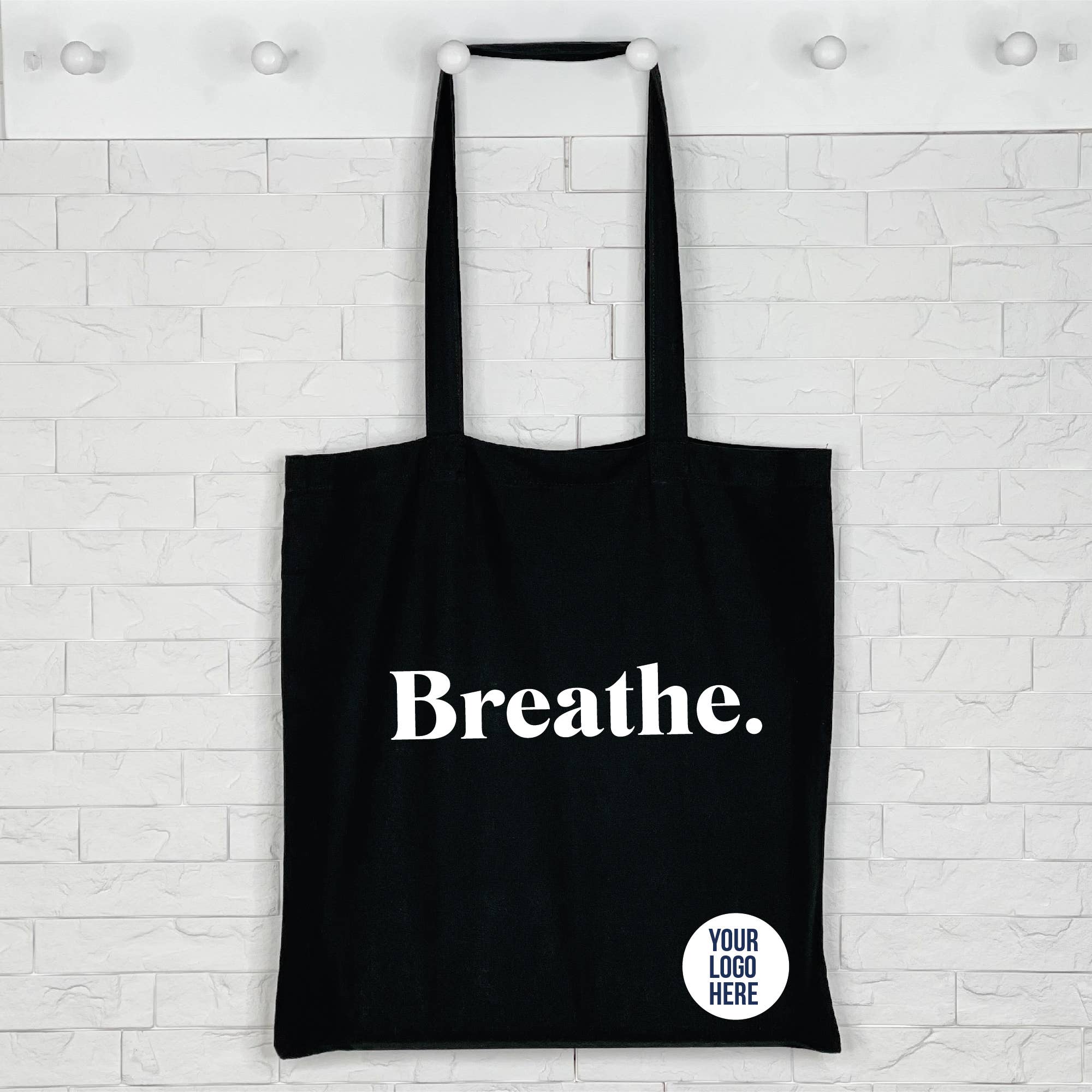 Lovetree Design – wholesale Tote bag – Women's – Breathe. Yoga or Pilates Studio Custom Tote Bag2