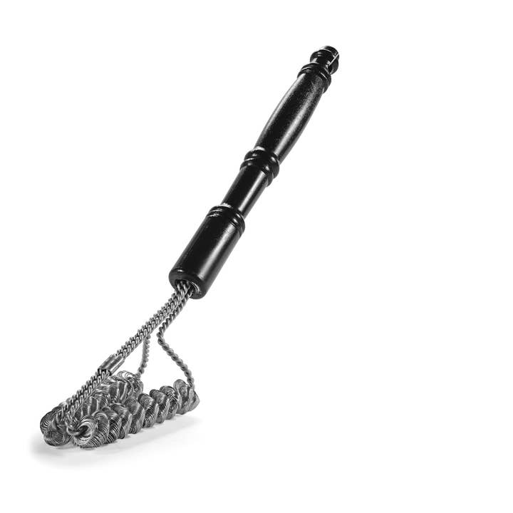 Brushtech - Wholesale Outdoor Grill Tools - LONG LASTING TWO-PRONGED SAFETY DOUBLE-HELIX BRISLTE-FREE FLAT GRILL BBQ BRUSH