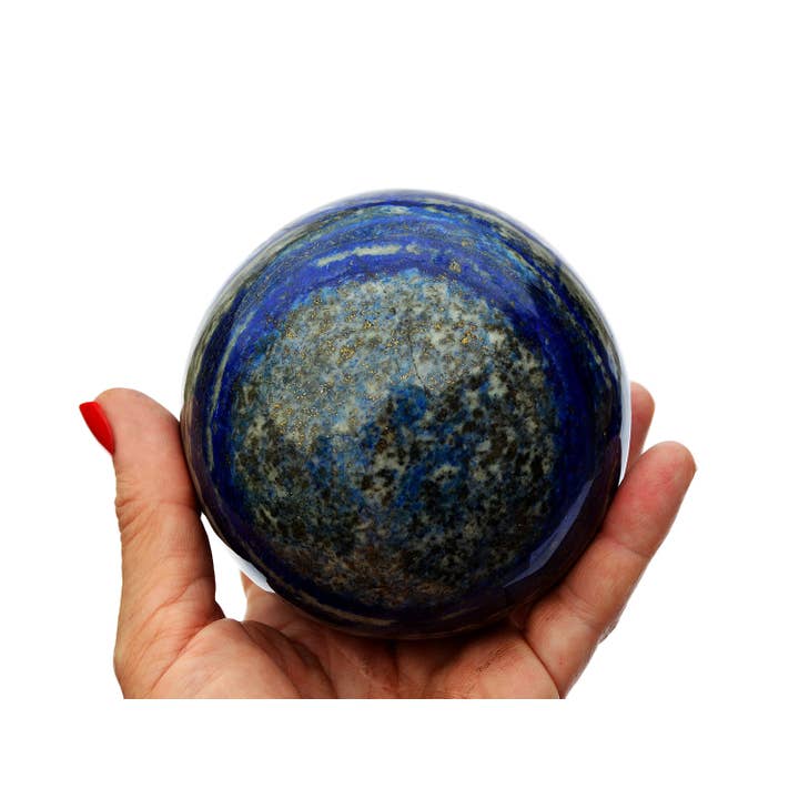 Kaia & Crystals - Wholesale Spiritual Stone/Crystal - XL Lapis Lazuli Sphere (65mm - 100mm)4