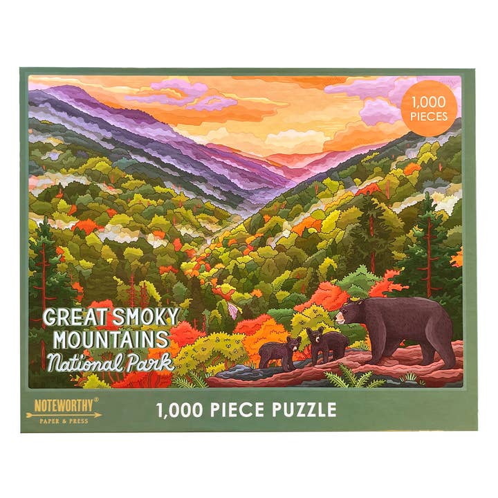 Noteworthy Paper & Press - Wholesale Puzzle - Adult - Great Smoky Mountains National Park Puzzle