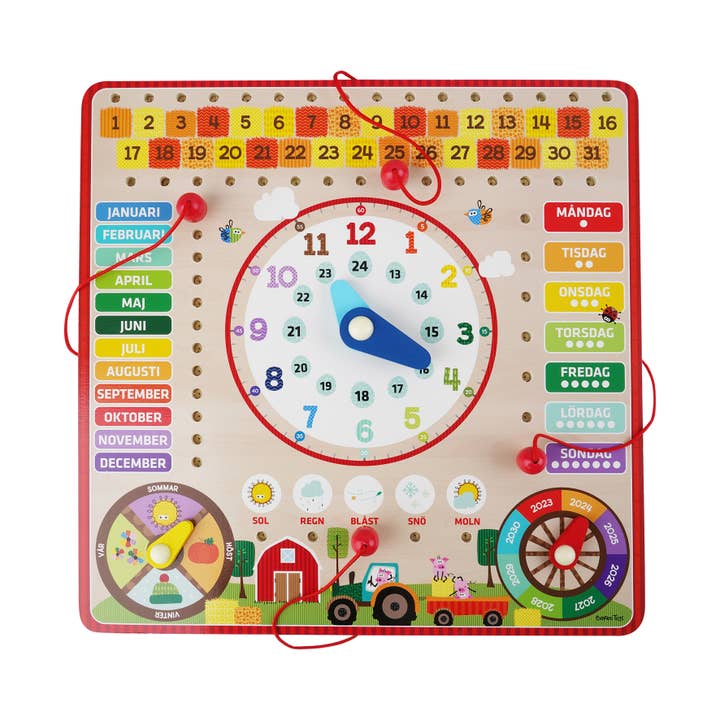 Wacky Wonders - Calendario in legno per bambini (SE) per la vendita all'ingrosso da parte di Barbo Toys