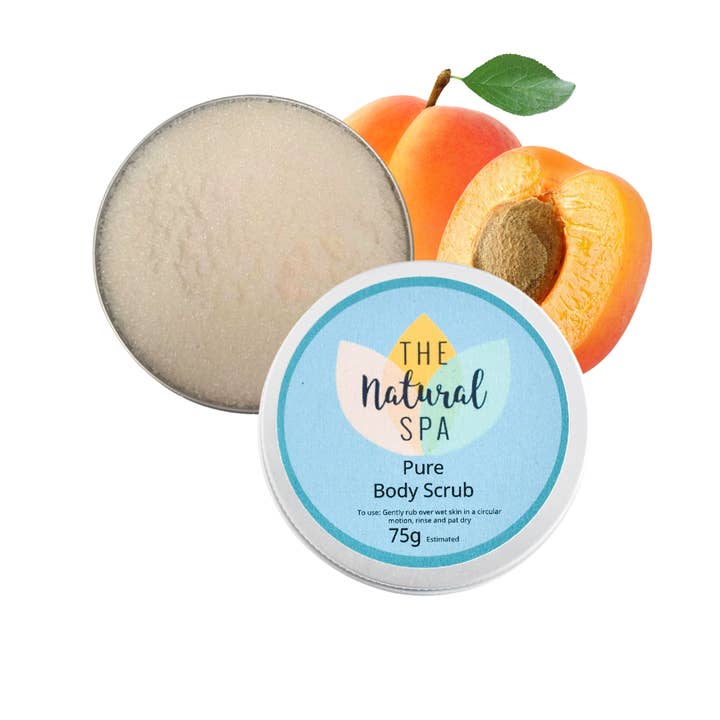 The Natural Spa Cosmetics – wholesale Body scrub/exfoliant – Natural Body Scrub - 75g tin - Stocking filler - vegan7