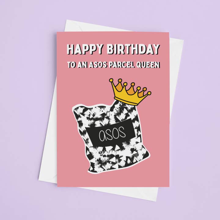 Carte d'anniversaire Asos Queen 5 x 7 pour la vente par Laura Lonsdale