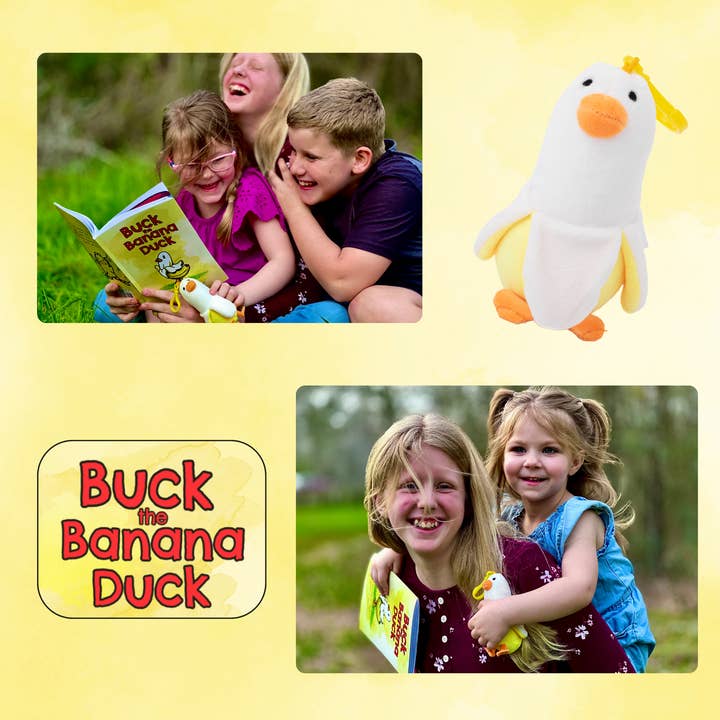 Peter's Plushies – Großhandel Kuschel-/Plüschtier – Kind & Baby – Buck the Banana Duck Schlüsselanhänger aus Plüsch2
