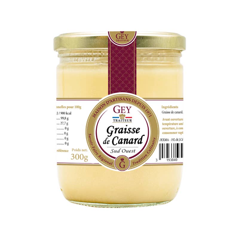 Maison RGEY - Wholesale Shelf Stable Prepared Meal - Duck Fat 300 g - Raoul Gey Traiteur - 9682