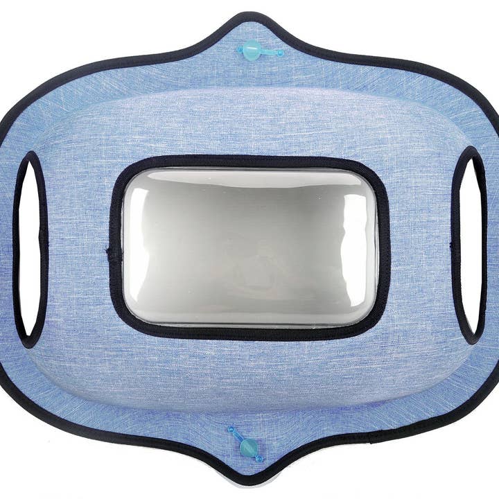 Lit de chat à ventouse transparente « Purr-View » de Pet Life® pour la vente par Pet Life