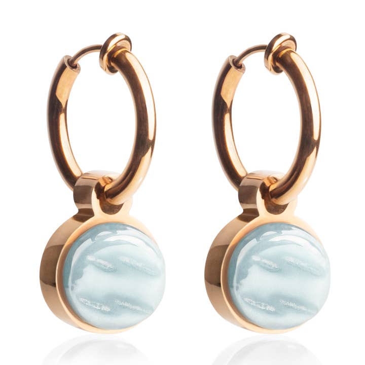 Pinzas Mix & Match con colgante • rosado/azul cielo • 14 mm para venta al por mayor de ALEXASCHA