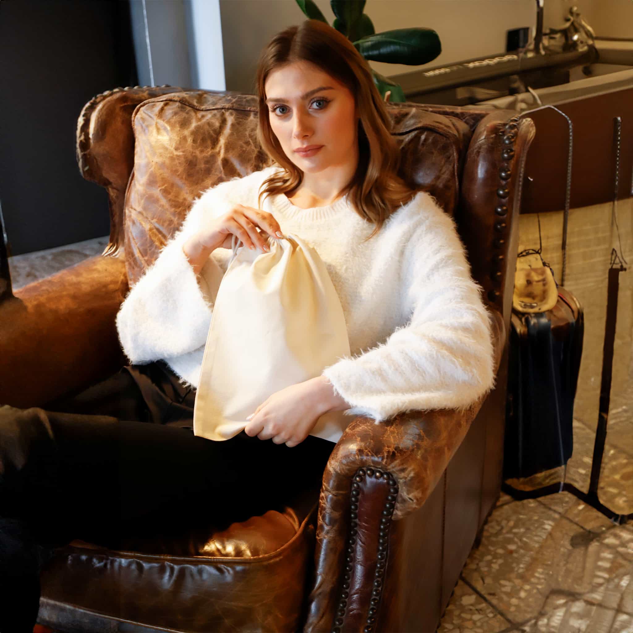 Natural TBF Cotton Shoe Bag - SBG10 for wholesale on Faire2