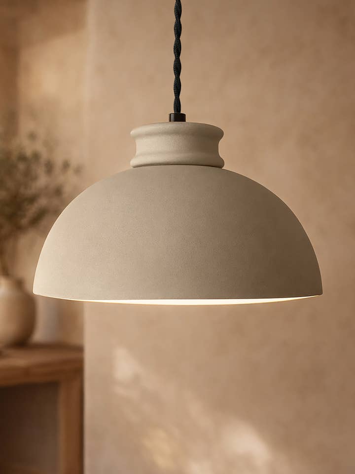 Pompeii Ceramic Pendant Light | Large Minimal Hanging Light for wholesale by LYSlightlab