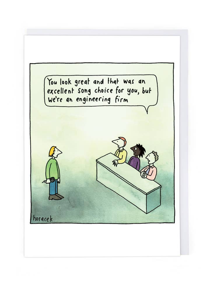 Excellent Song Greeting Card for wholesale by Cath Tate Cards