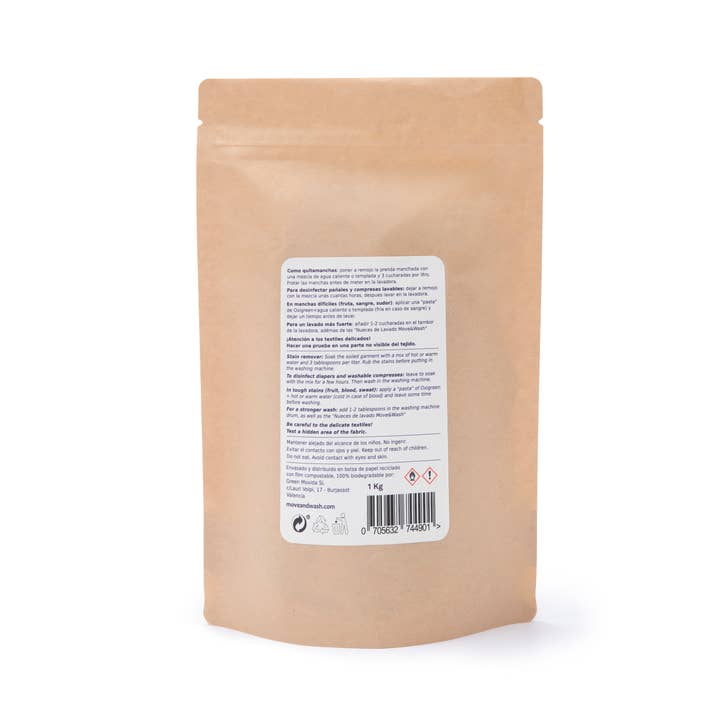 Green Movida S.L. - Move&Wash Back to Natural - Wholesale Laundry Detergent Powder/Pods - Oxigreen — Sodium percarbonate3