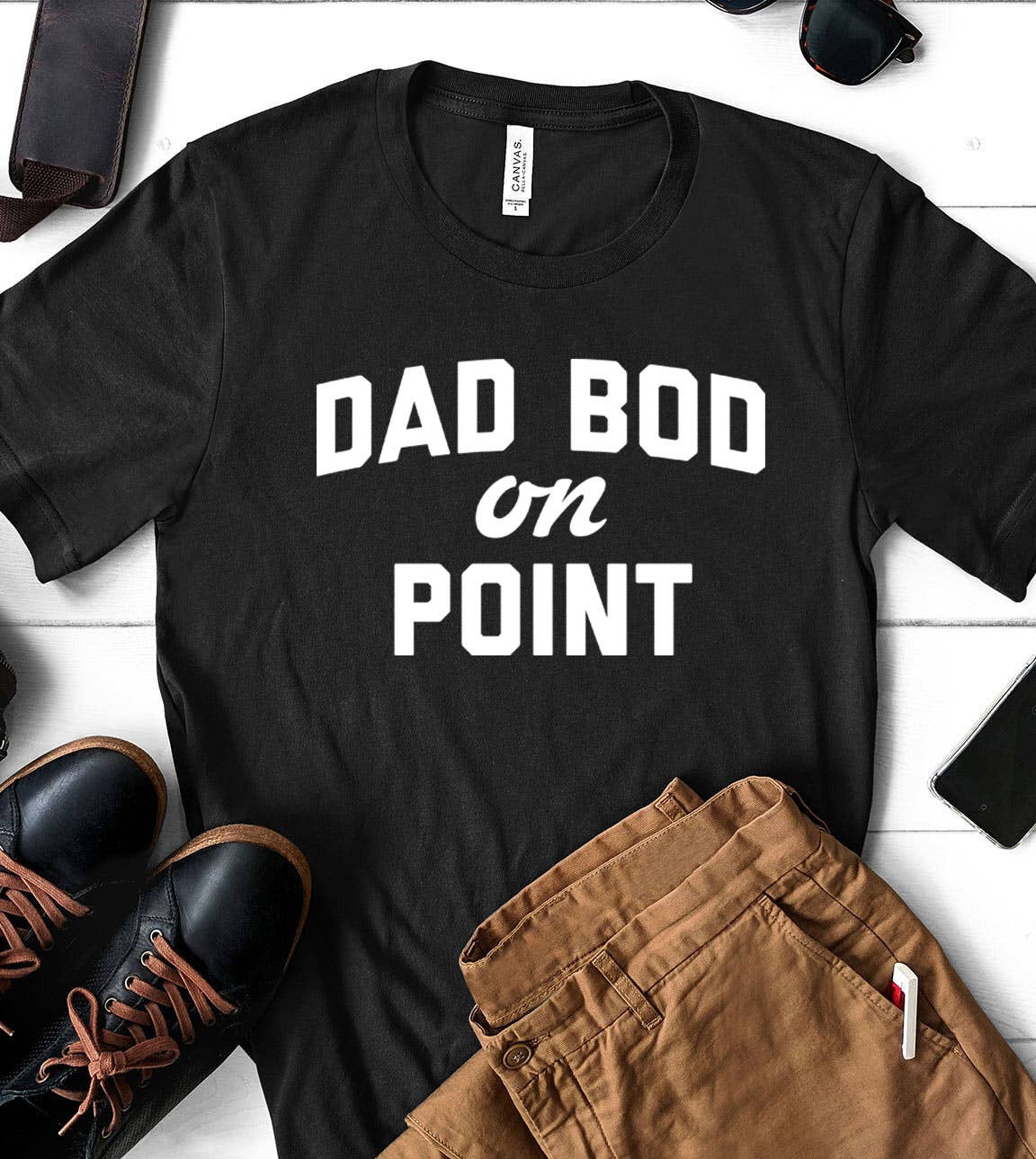 House Of Rodan - Wholesale T-shirt met print - Heren - Dad Bod On Point - Papa Vaderdag Grappig Schattig Gek t-shirt2