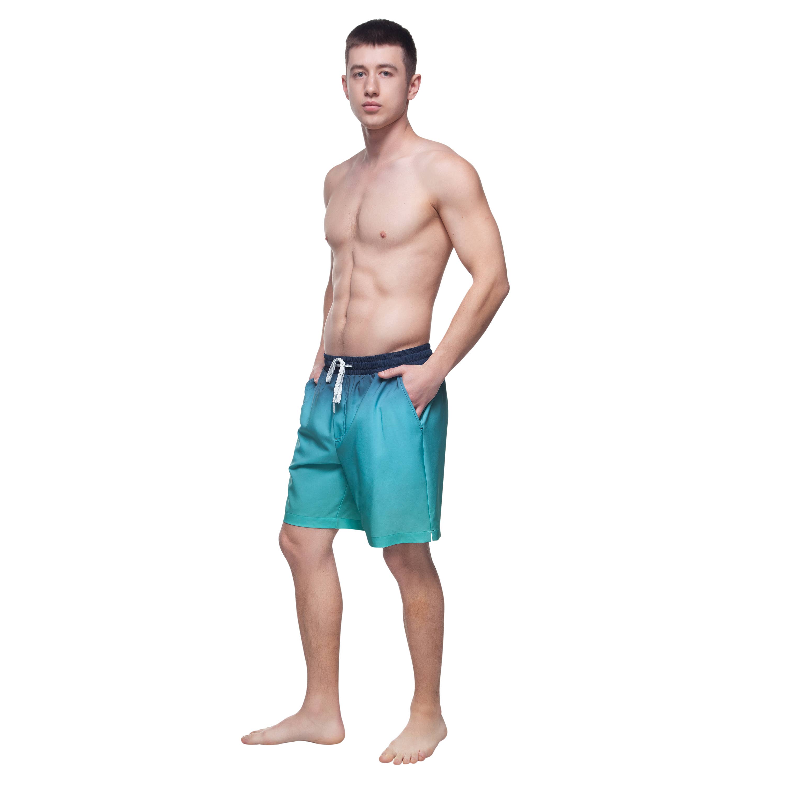 Rokka & Rolla - Wholesale Swim Shorts - Men's - Men's 7'' Stretch Swim Short with Compression Liner Swimwear32