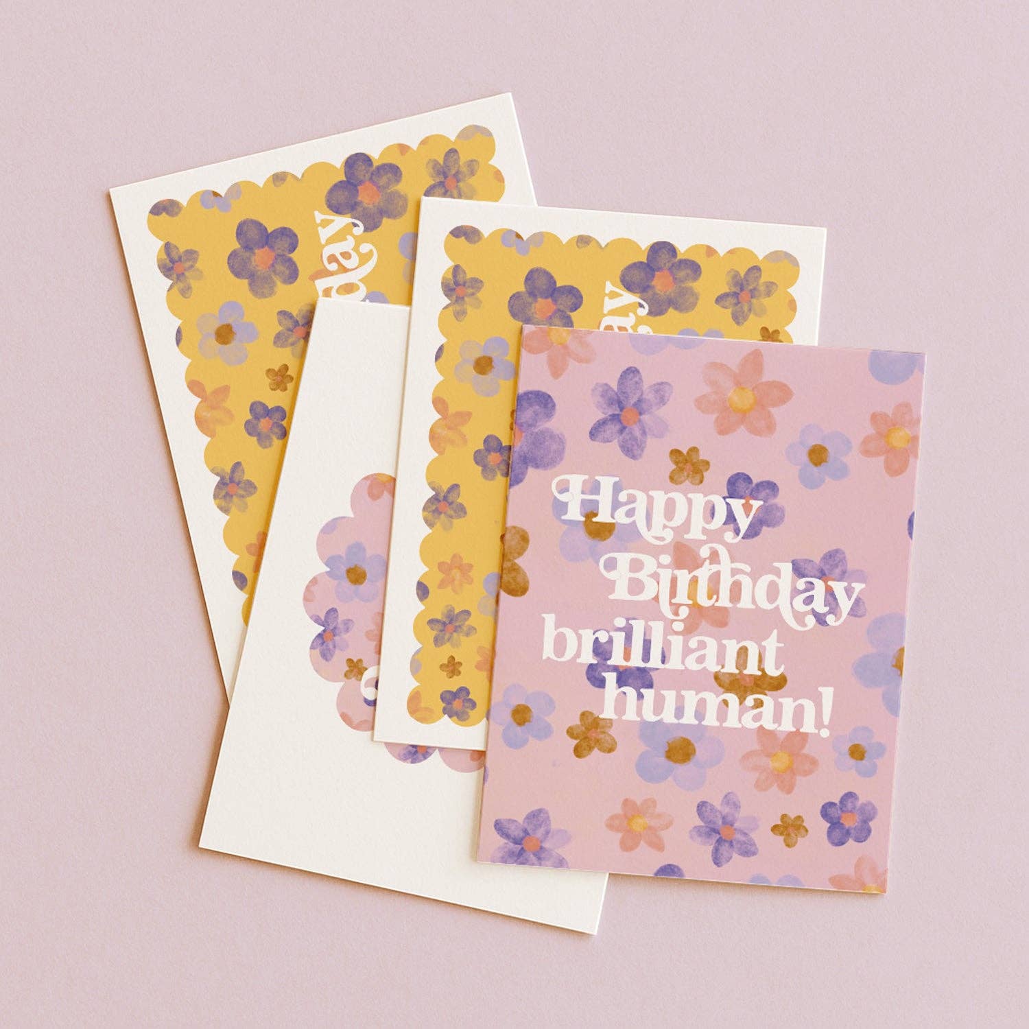 Daymaker Stationery - Wholesale Birthday card - 'Happy Birthday' Blossoms Greeting Card (Preorder, Late Aug)2
