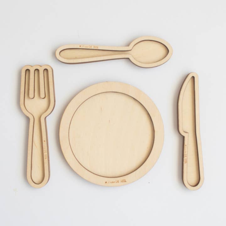 Play tray set - Plate with cutlery for wholesale by Studio de Rijk