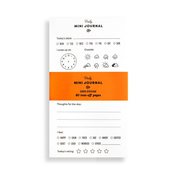 Daily Mini Journal Creative Notepad for wholesale by Odd Goose Stationery