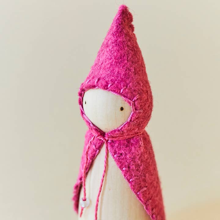 Wonderheart - Wholesale Wood Toy - Kids - Pink Wooden Gnome3