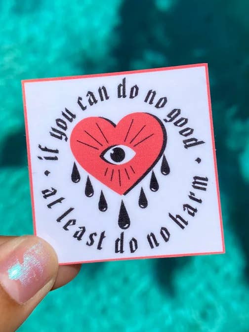 Do No Harm Sticker voor wholesale door Bre’s Tiny Print Shop