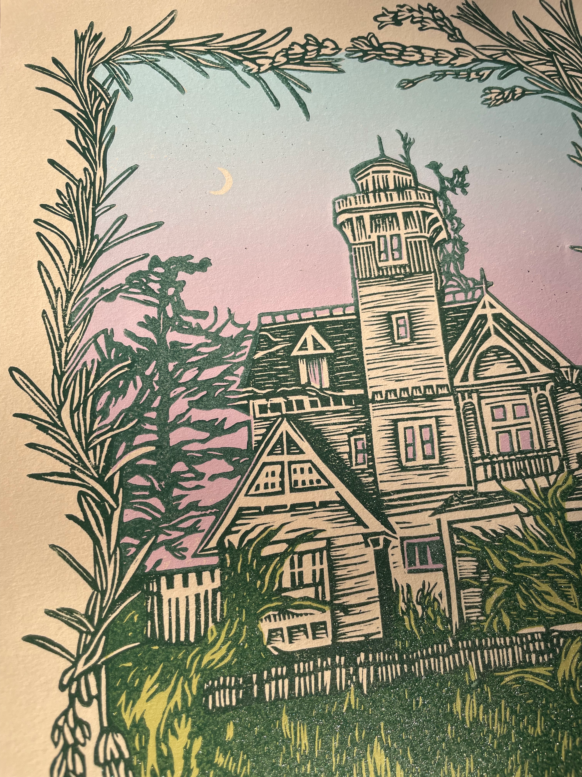 Augury Press - Wholesale Kunstprint - Praktische magische linosnede print1