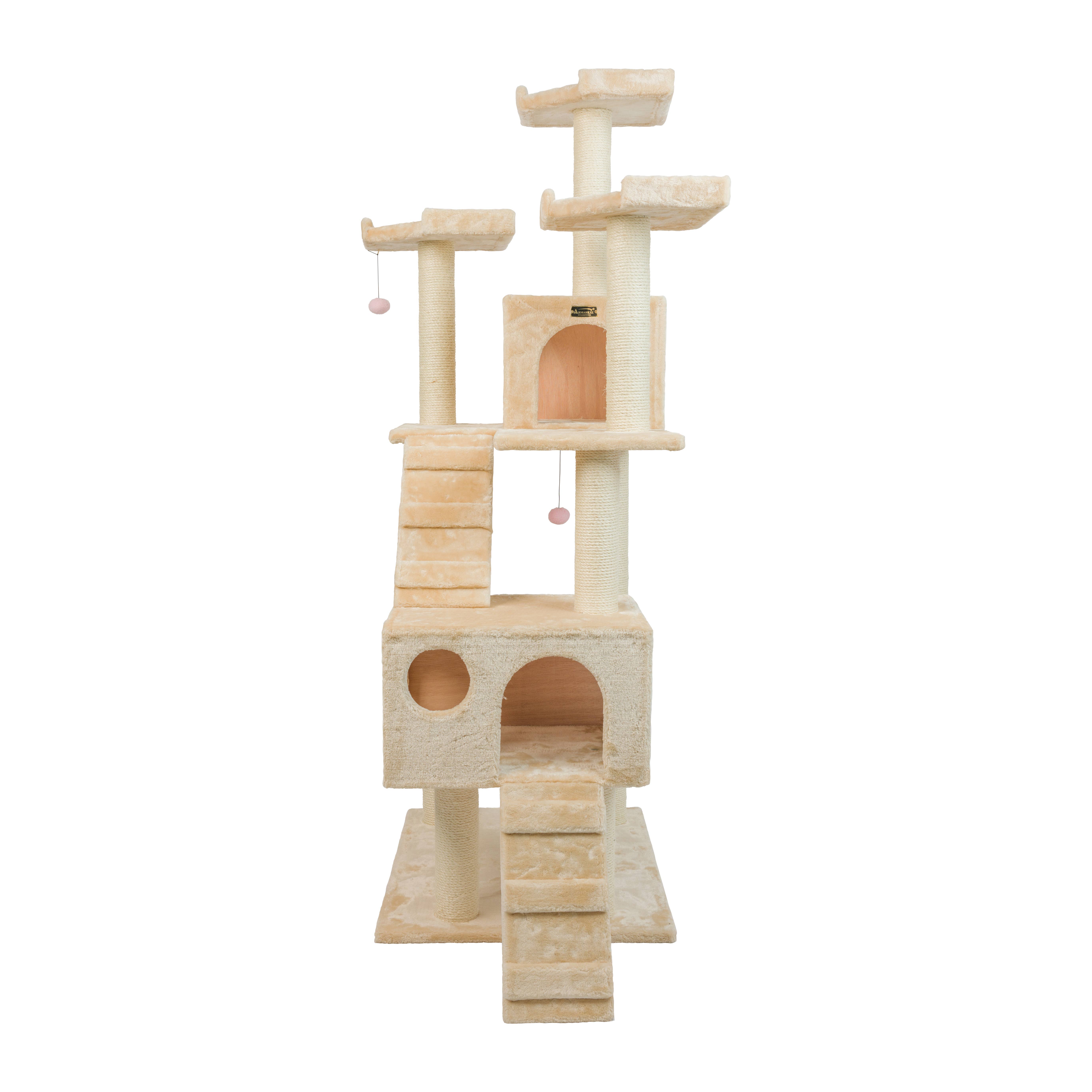 Armarkat - Wholesale Pet Scratcher - Cat - Real Wood 74" Multi-Level Cat Tree Large Cat Play Furniture11