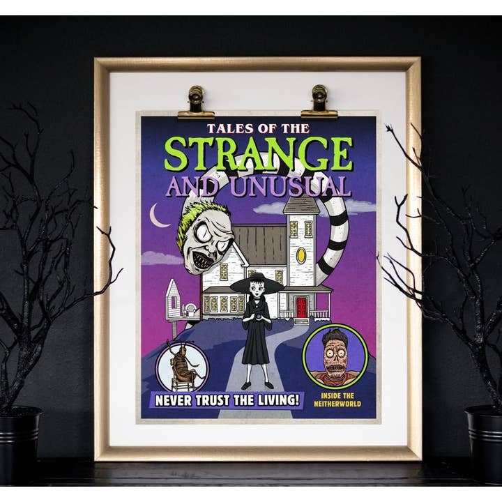 Strange and Unusual Art Print for wholesale by Spooky Cat Press