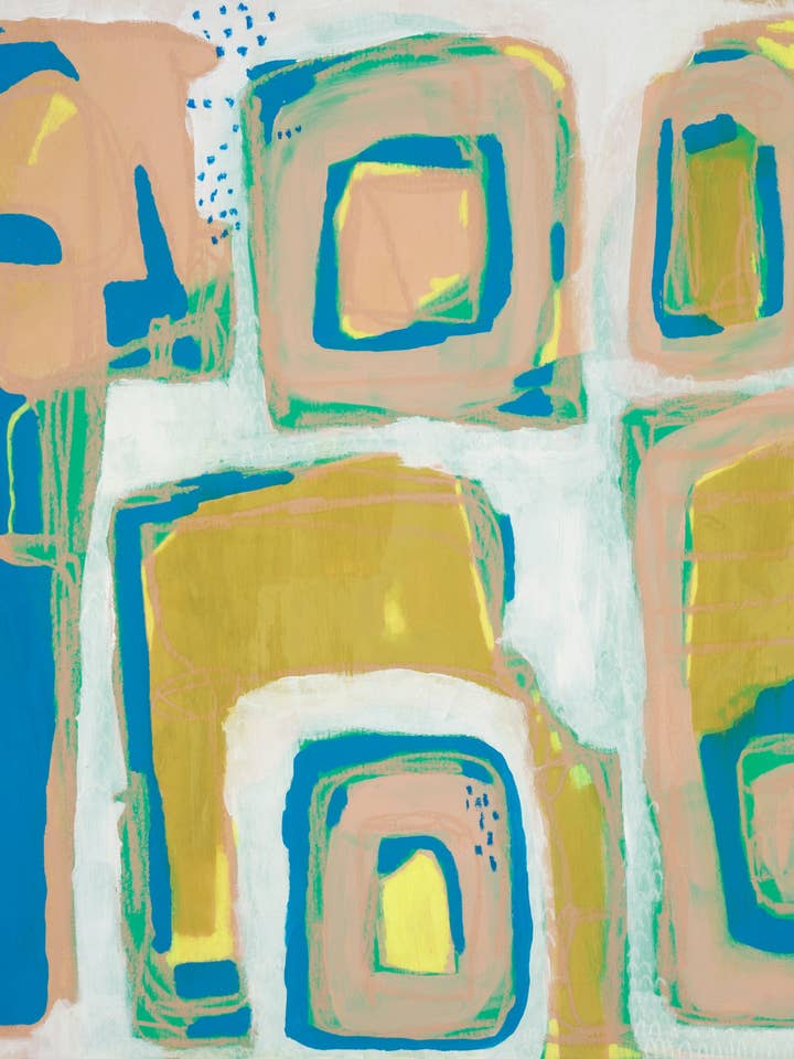 Fine Art Giclée-Druck "Pastel City" für den Großhandel von Art by Ashley Reynolds