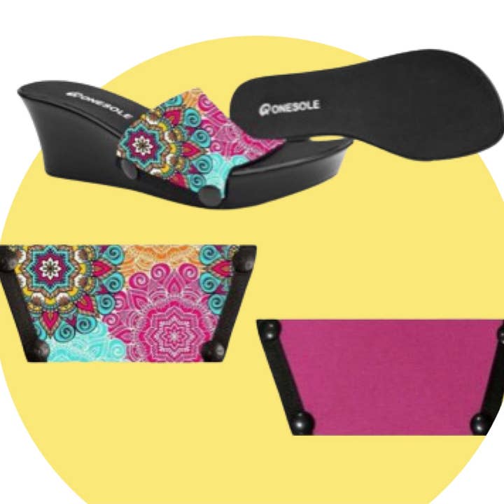 * A Mandala Fun Black Elegance Shoe Set for wholesale by Onesole