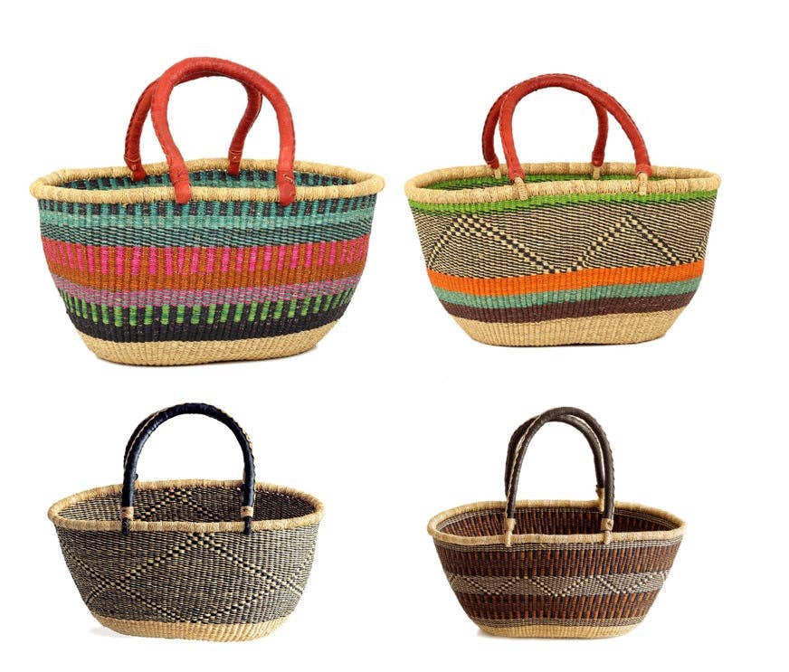 Bukedo & Raffia Bowl, Uganda Raffia Baskets