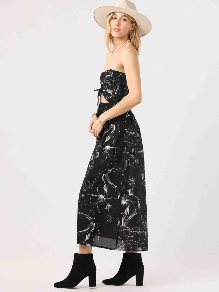 Hana Black Maui Maxi Dress for wholesale on Faire2